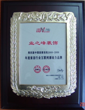 2008-2009年度家居行業(yè)互聯網源動力品牌